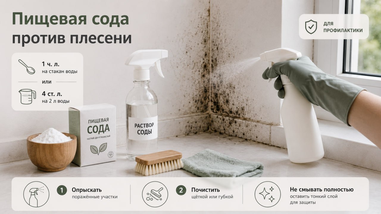 Пищевая сода от плесени